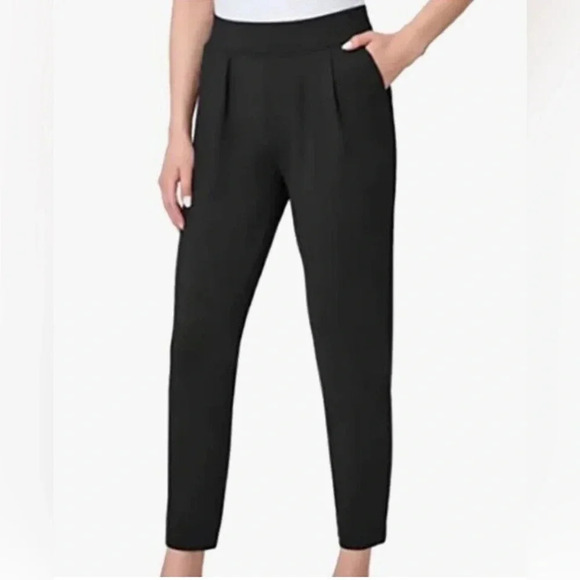 Modern Ambition Pants - Modern Ambition Womens Pleated Ponte Pull on Pants - Size L